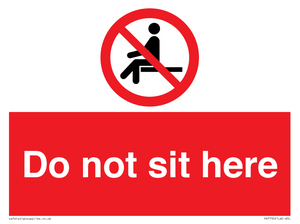 Do not sit here